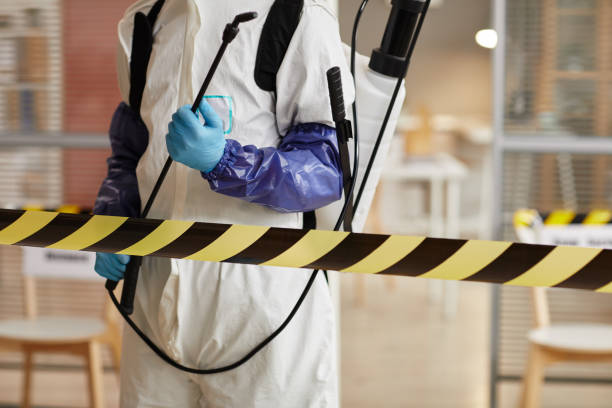 Professional Sewage Cleanup technician working in Newtown, IN